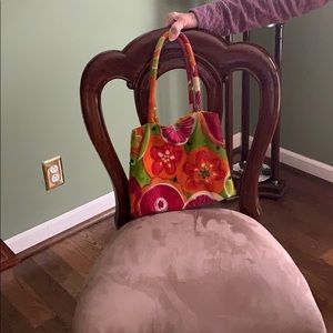 Beaded multi colored purse